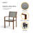 Carlo Extendable 8 - Person Outdoor Dining Set,  Brushed Wooden Painted