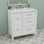 Meuble-lavabo moderne 30 po avec meuble-lavabo en céramique et tiroir escamotable-358958471