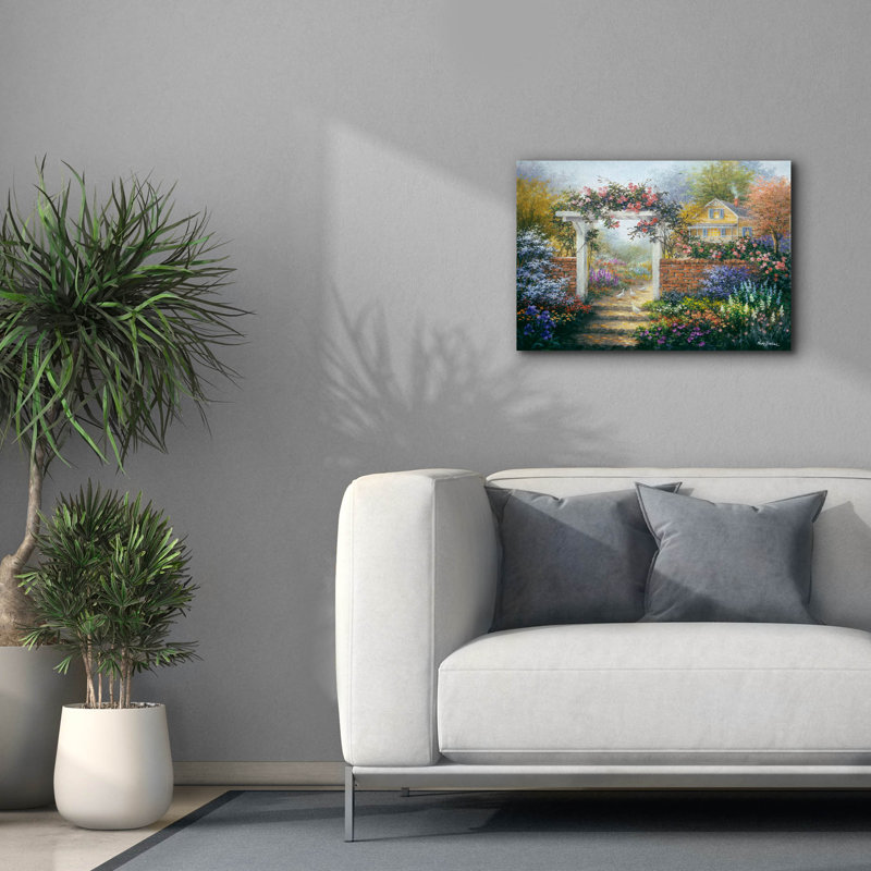 Toile épique Graffiti «Rose Arbor» par Nicky Boehme, 26 po x 18 po, H 18 po x l 26 po