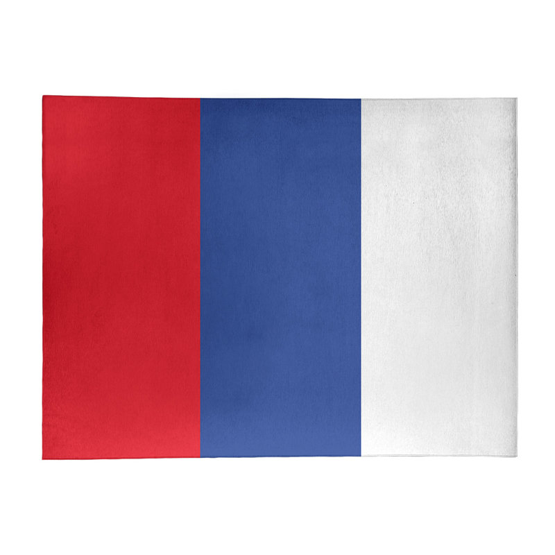 Tapis à rayures rouge/bleu/blanc Philadelphia, Rectangle 8 pi x 10 pi