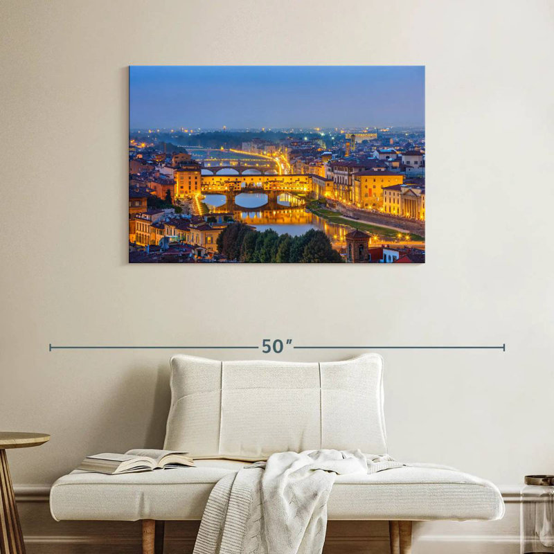 Ravi Florence By Nightfall, 26" H x 39" W