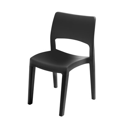 Chaise d'appoint empilable pour patio