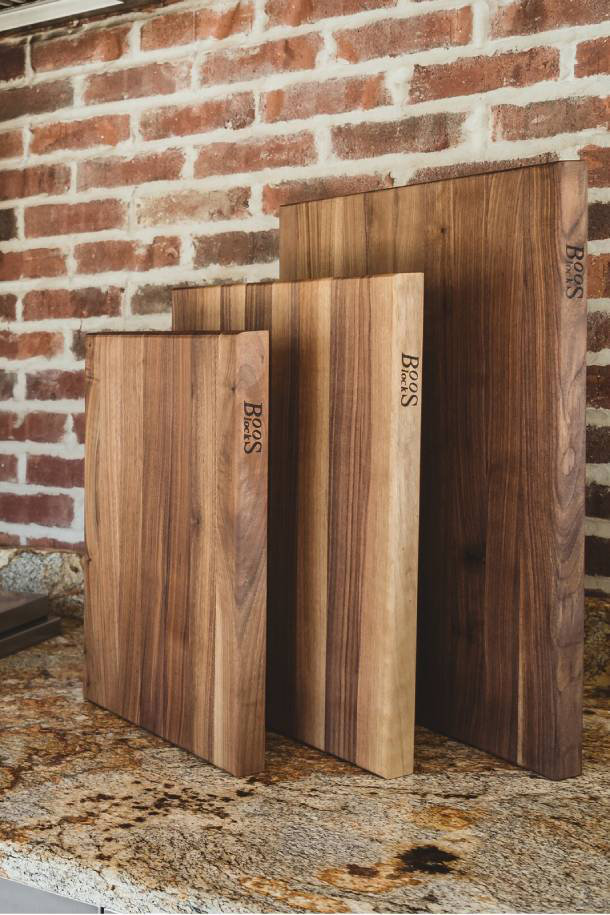 4-Cooks Beveled Edge Cutting Board, Reversible with Finger Grip Cut-Out in  Northern Hard Rock Maple or American Black Walnut with Multiple Sizes by  John Boos