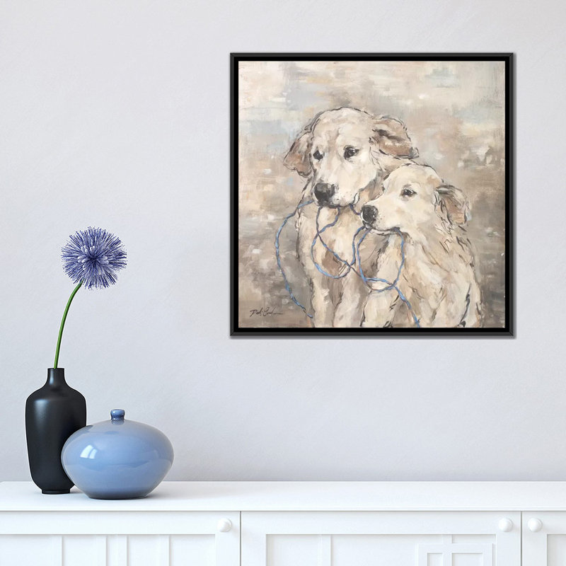 « family », reproduction sur toile, H 18 po x l 18 po x P 1,5 po, Toile avec cadre noir, Pas de tapis