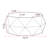 38 Inch Three-Dimensional Embossed Pattern Coffee Table
