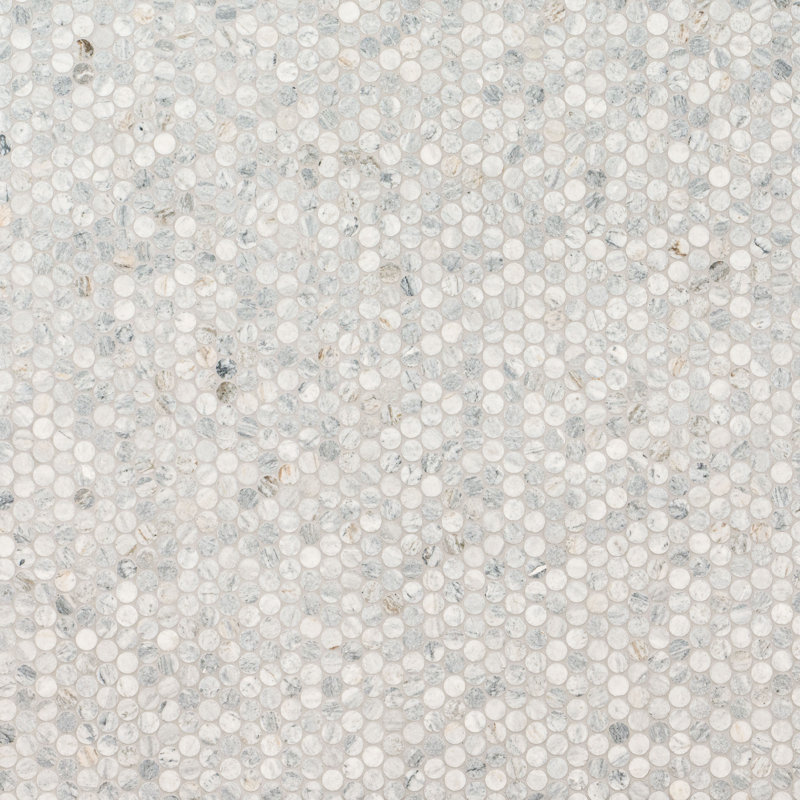 Terra Bella Round 12 in. x 12 in. Honed Marble Mosaic Floor and Wall Tile