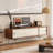 Simple solid wood TV cabinet-106554500