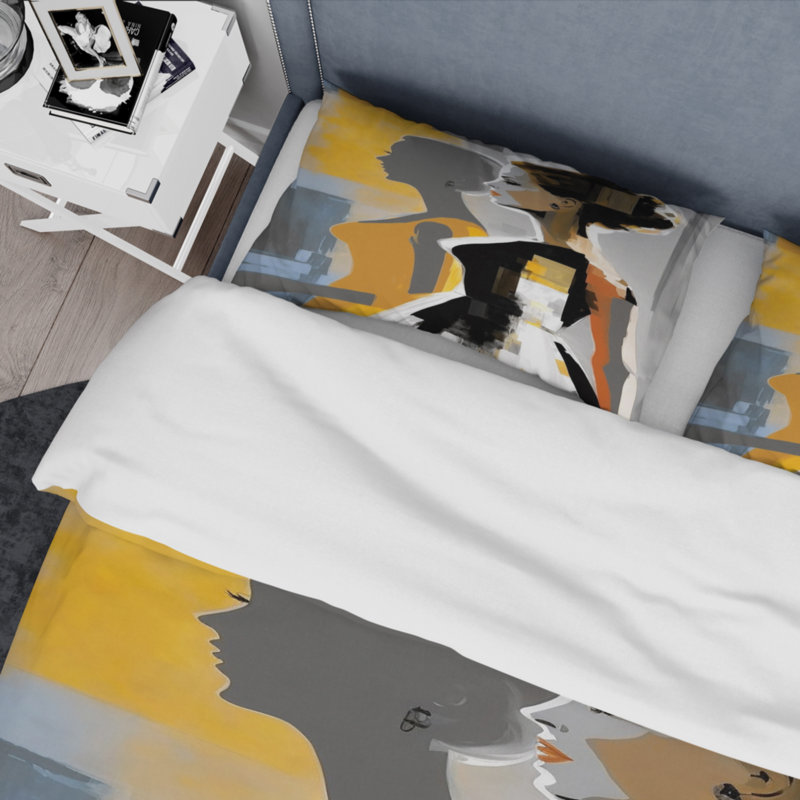 Literie , Housse de couette simple + 1 taie décorative stan