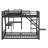 L-Shaped Bunk Bed With Loft Bed, Slide And USB Ports-1225423744