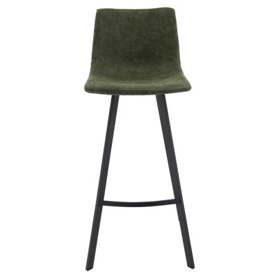 Tabouret de bar et de comptoir en cuir synthétique Latitude Run