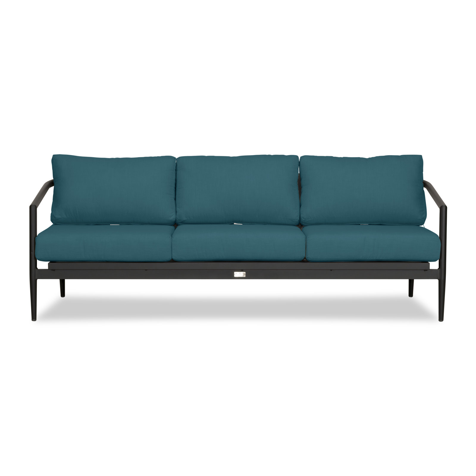 Delaine 83" Sunbrella® Patio Sofa, Black, Spectrum Indigo Sunbrella®