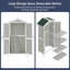Remise de rangement extérieure verrouillable verticale en bois massif l 3 pi x P 2 pi-98667794