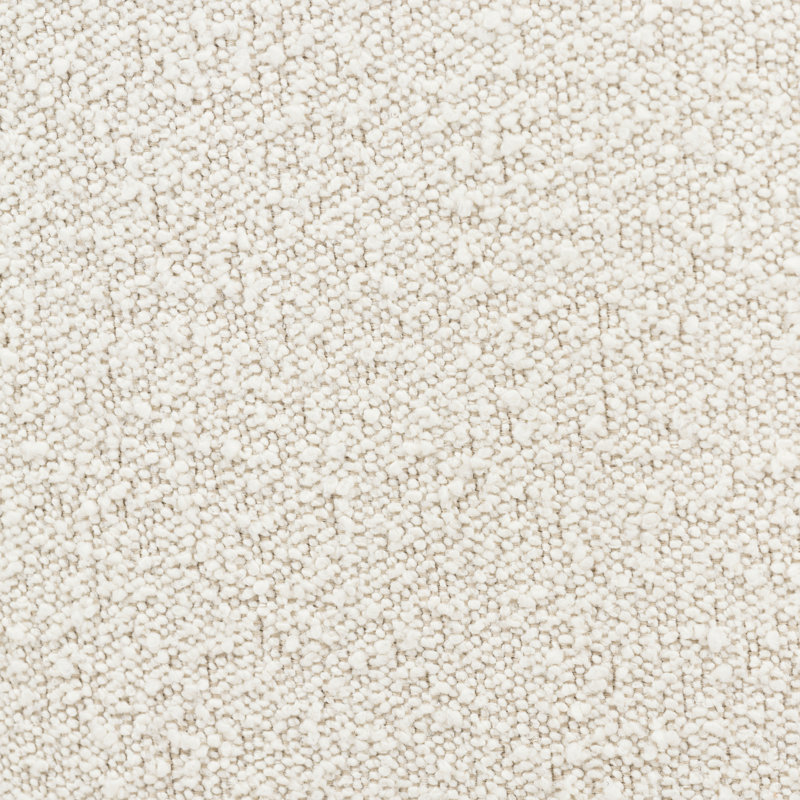 Chaise longue pivotante rembourrée Alma Boucle, Boucle blanche Crema