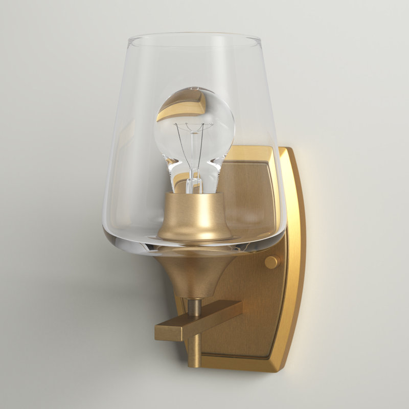 Dahlya Steel Armed Sconce, Olde Brass