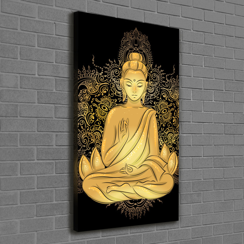Buddha And Mandala - Wrapped Canvas Print