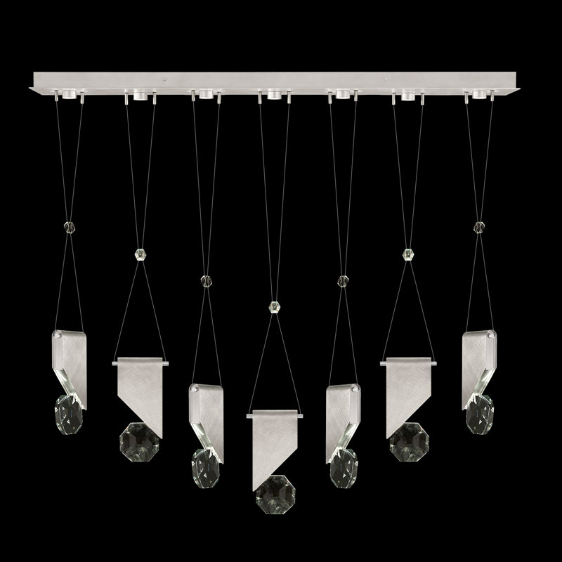 Aria 7 - Light LED Pendant, Brushed Silver