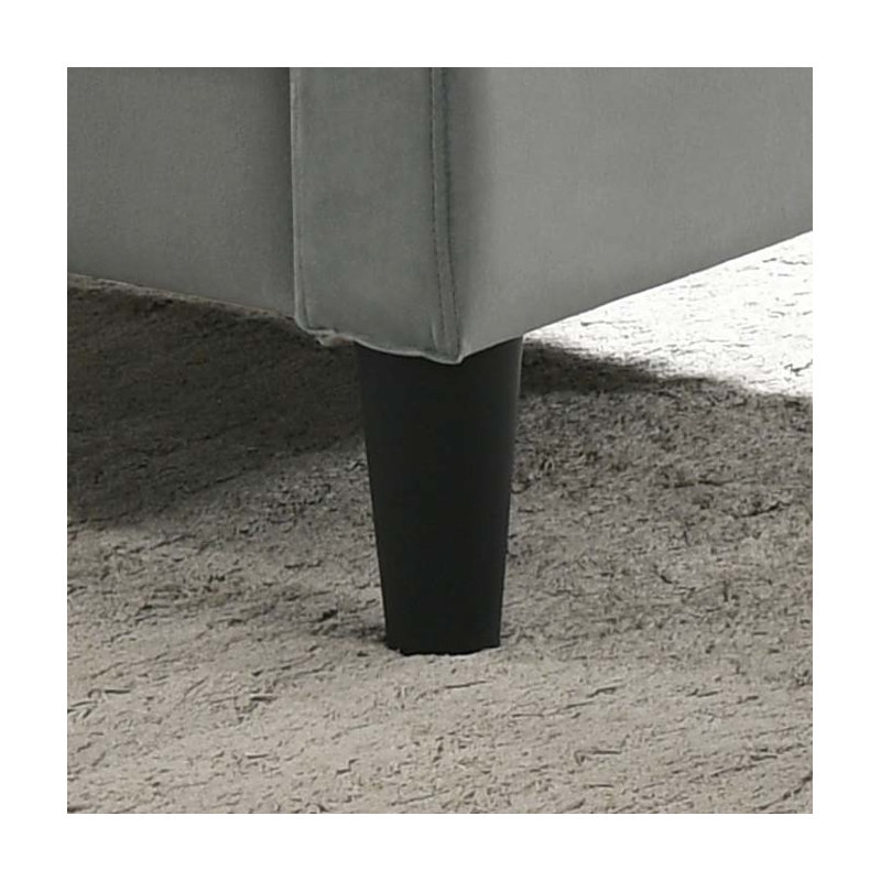 Fauteuil capitonné confortable avec utilisation polyvalente et design élégant, Gris