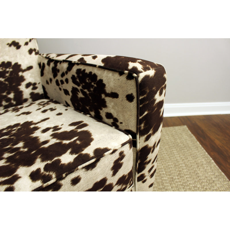 Jennyse Upholstered Armchair, Brown Polyester Blend