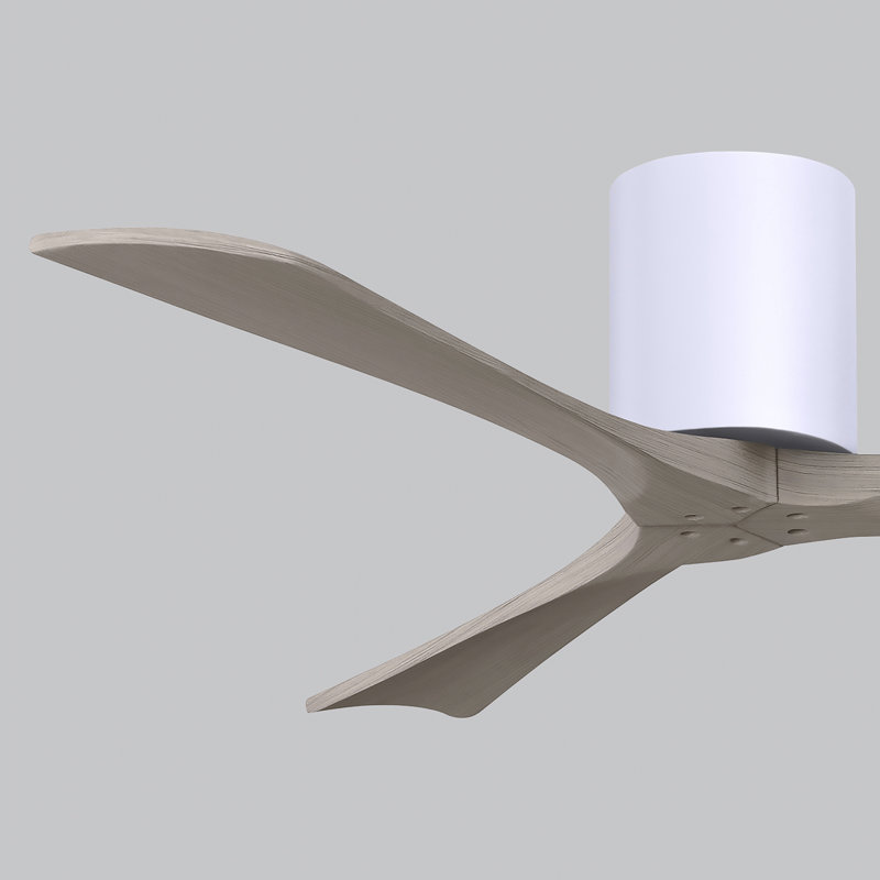 Irene Ceiling Fan, 52", Gray Ash Tone, Gloss White