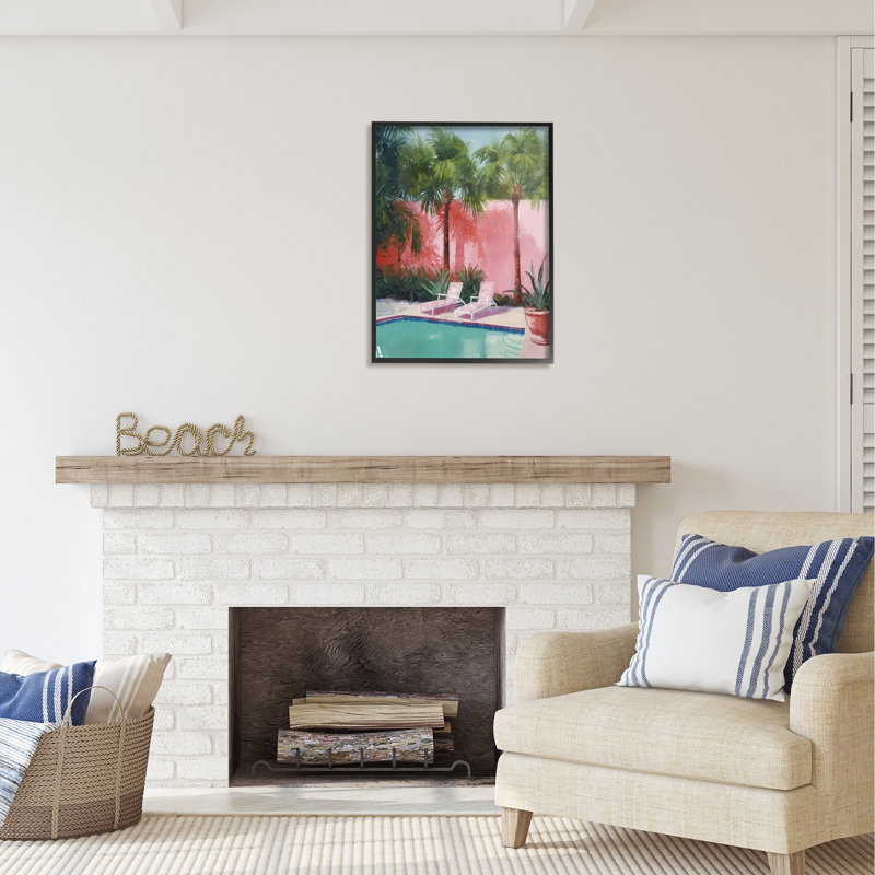 Art tropical, estampe numérique encadrée par Ziwei Li, Giclée encadrée noir minuit, H 30 po x l 24 po x P 1,5 po