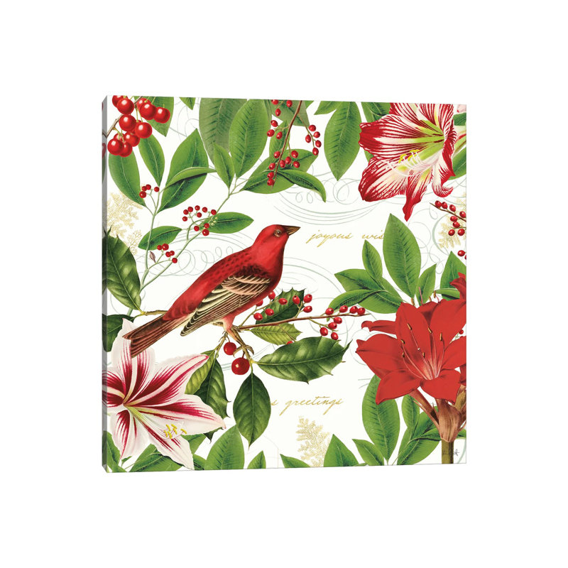Christmas Garden Iv 1 Piece Wrapped Canvas Wall Art, 45.72 cm H x 45.72 cm W x 1.91 cm D