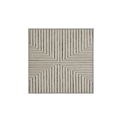 Machine Washable Gray Area Rug GSIX03645