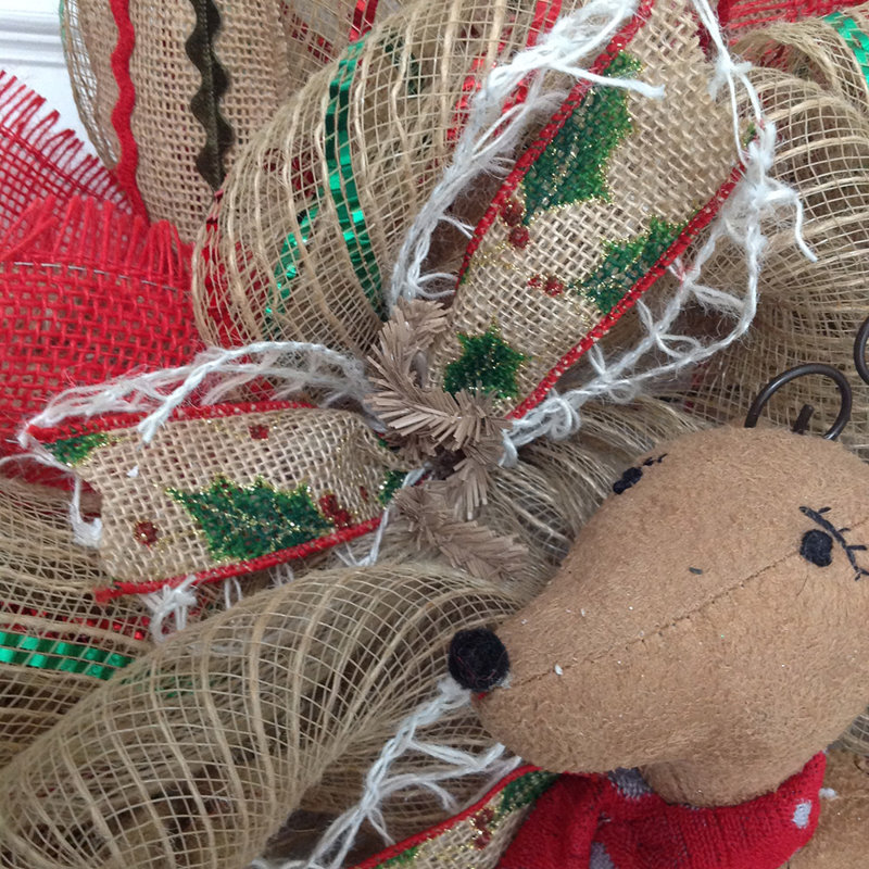 Couronne de Noël avec renne