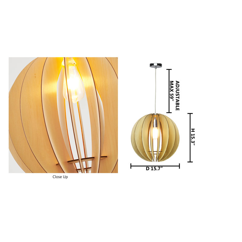 Luminaire suspendu 1 lumière Boydston