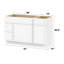 Base de meuble-lavabo simple 51 po seulement-97679179