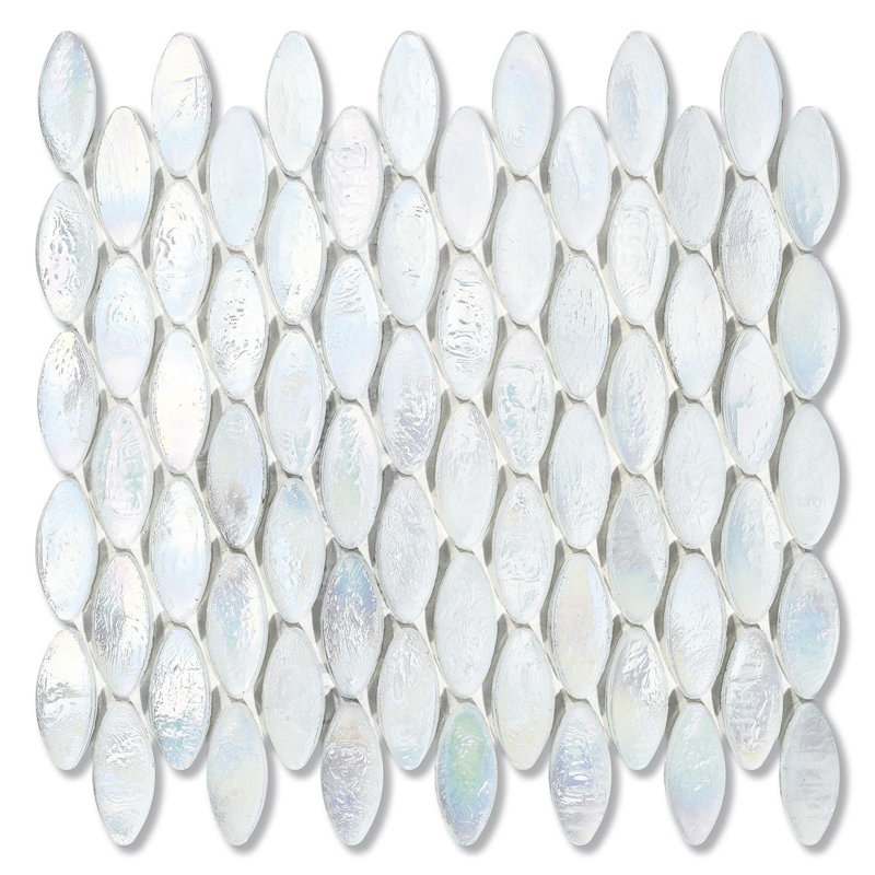 Cotton 7/8" x 7/8" Domes Glass Mosaic