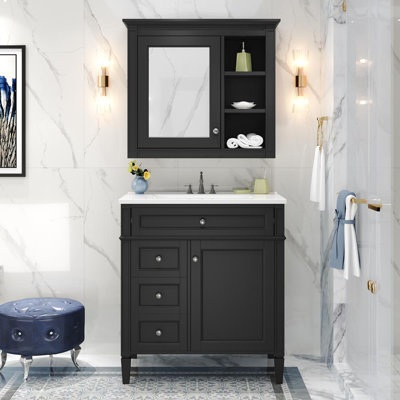30'' Bathroom Vanity with Top Sink