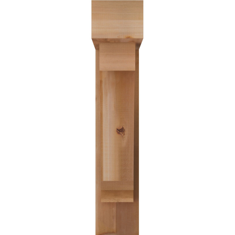 Support de bloc impérial avec entretoise décalée, 38 x 26, Cèdre rouge occidental de l 7 1/2 po (lisse)
