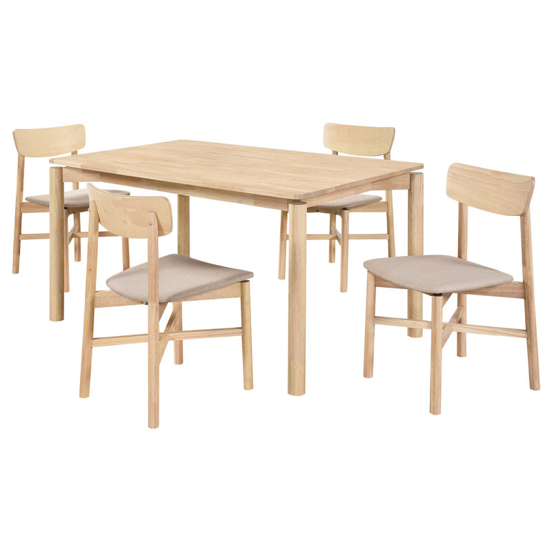 Solid Wood Top Dining Set