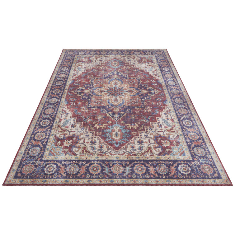 Anthea Tufted Plum Red Rug