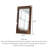 Rustic Wabi-Sabi Reclaimed Pine Full-Length Mirror – Irregular Solid Wood Wall-Leaning Mirror-303772890