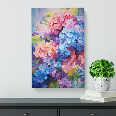 Hydrangea Action No.2 - Wrapped Canvas
