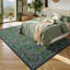 Tapis rétro vert forêt délavé 9 pi x 12 pi-118416371