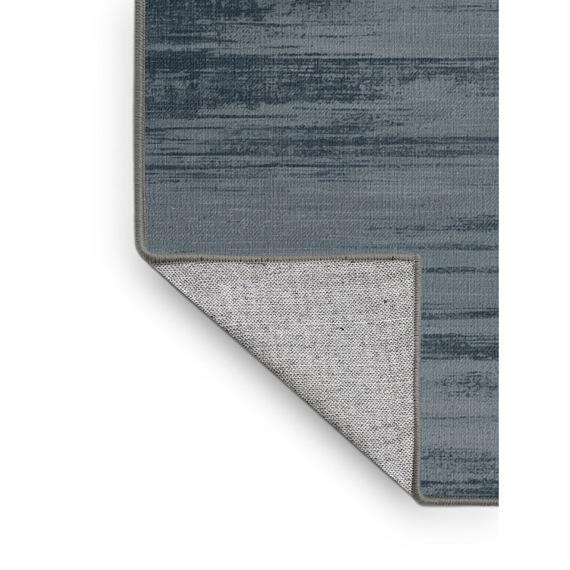 Tapis abstrait gris lavable à la machine, Rond 4 pi