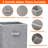 Heavy Duty Fabric Storage Cubes Collapsible Organizer Bins Grey-654073072