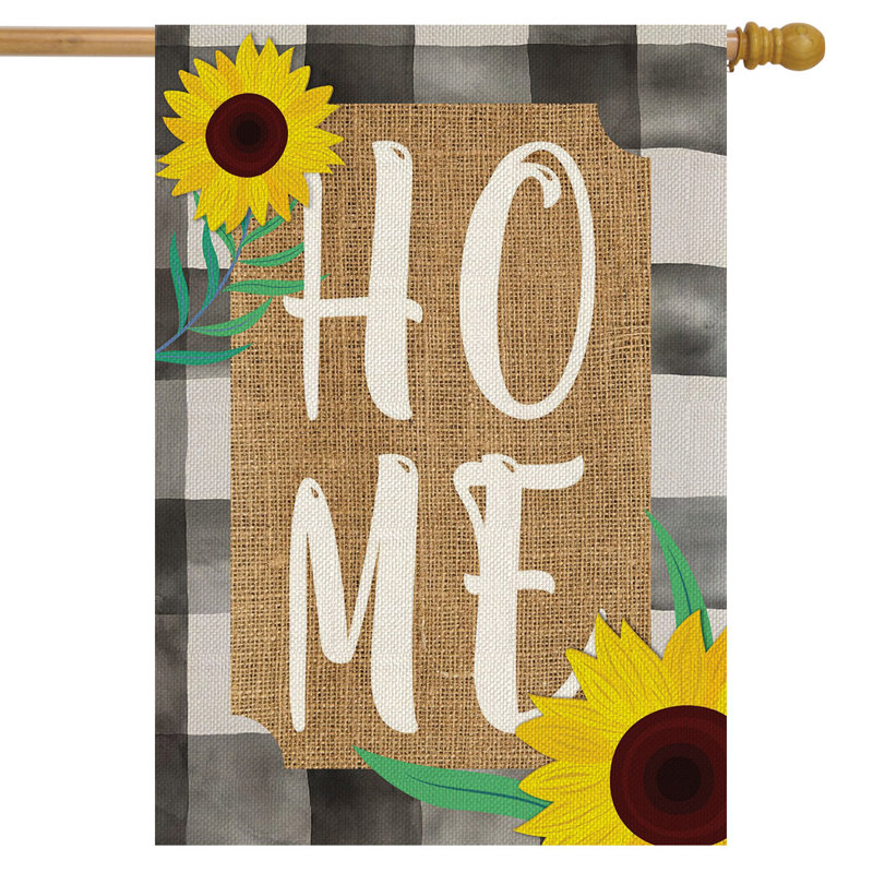 Drapeau maison de ferme en toile de jute d'été