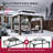 SUNJOY Kingston 12x10 Gazebo, Steel Roof Hardtop Gazebo with Curtain and Netting - Woodgrain Posts-116650859