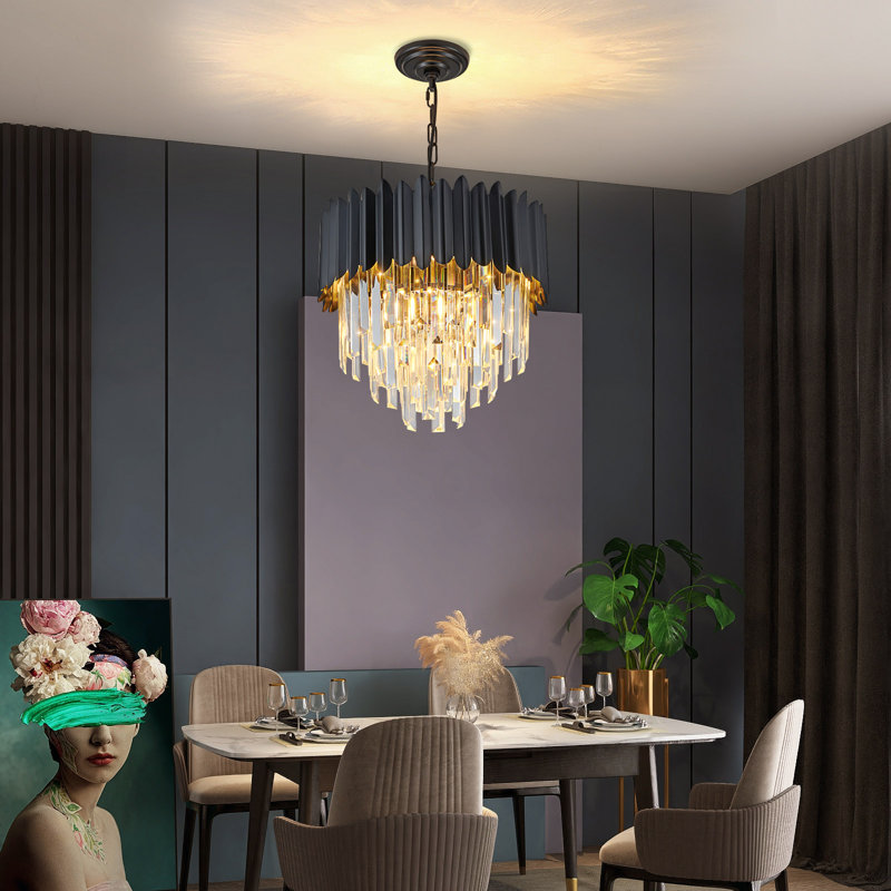 Chandelier, 5, 4, 36cm H x 38cm W x 36cm D