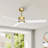 52" Modern 3-Blade Indoor Ceiling Fan with Integrated Dimmable LED Light and Remote Control-1019613742