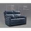 Causeuse inclinable en cuir Rumalda-1110799239