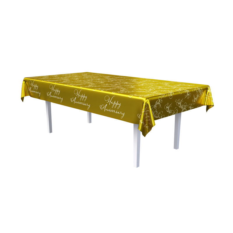 Nappe métallique Happy Anniversary