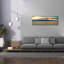«Mort Valley - Badwater Basin Gold Sunset» par Epic Portfolio, art mural sur toile, 60 po x 20 po