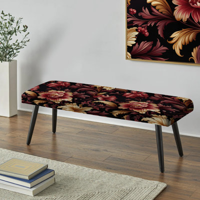 Banc rembourré damassé Timeless