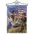 Double Sided 18.5'' H x 13'' W Polyester Independence Day Flag Set