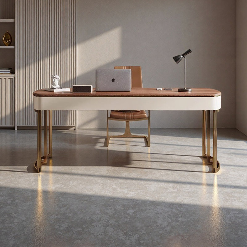 Bureau de luxe moderne et lumineux, H 29,53 po x l 62,99 po x P 23,62 po