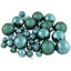 Ensemble d'ornement boule de Noël en verre 40 carats à 2 finitions-631038407